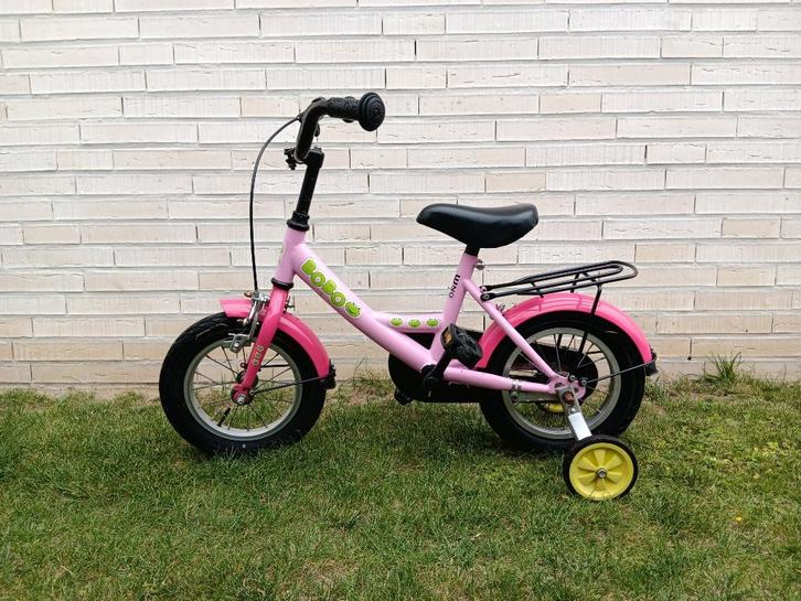 Kinderfiets met zijwieltjes, Fietsen en Brommers, Fietsen | Kinderfietsjes, Gebruikt, Minder dan 16 inch, Zijwieltjes, Ophalen