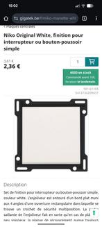 5x Niko eenvoudige witte drukknopafwerking, Ophalen, Zo goed als nieuw