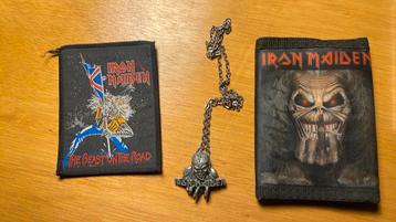 Iron Maiden merchendise beschikbaar voor biedingen