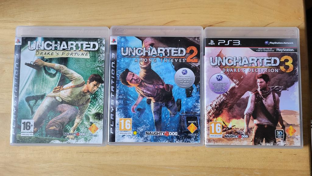 Trilogie jeux Uncharted sur PS3, Games en Spelcomputers, Games | Sony PlayStation 3, Avontuur en Actie, 1 speler, Vanaf 16 jaar