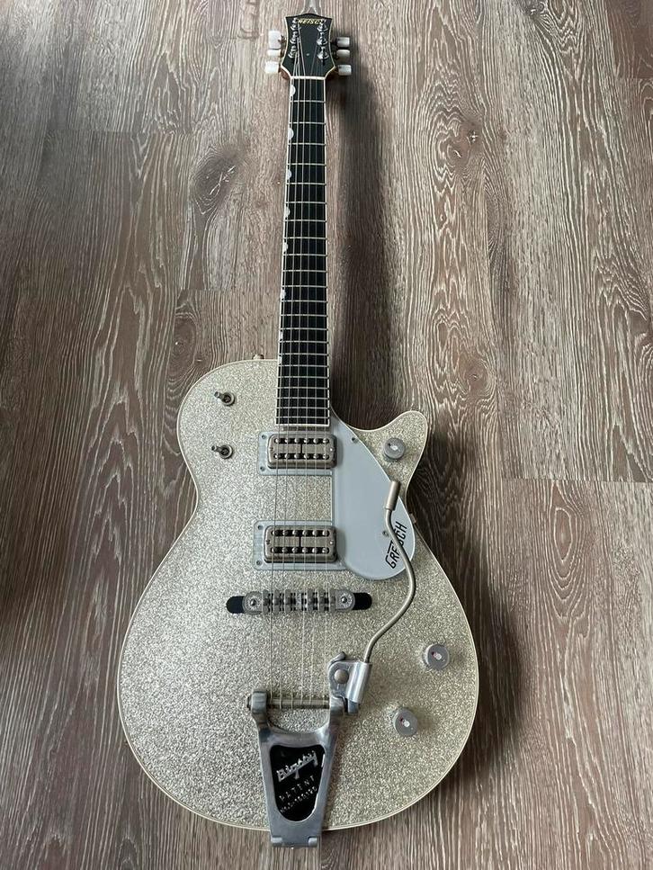 Gretsch Duo Jet Silver sparkle, Muziek en Instrumenten, Snaarinstrumenten | Gitaren | Elektrisch, Gebruikt, Semi-solid body, Overige merken