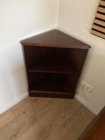 Engels bureau - Mahonie hout - hoekkast (2st.) beschikbaar voor biedingen