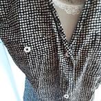 ONLY  zwart wit elegant stretch  bloesje mt M zie afmetinge, Ophalen of Verzenden, Zo goed als nieuw, Wit
