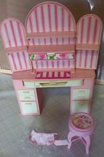 Barbie vintage Beauty / Vanity Desk - Make-up tafel, Kinderen en Baby's, Gebruikt, Ophalen of Verzenden, Barbie