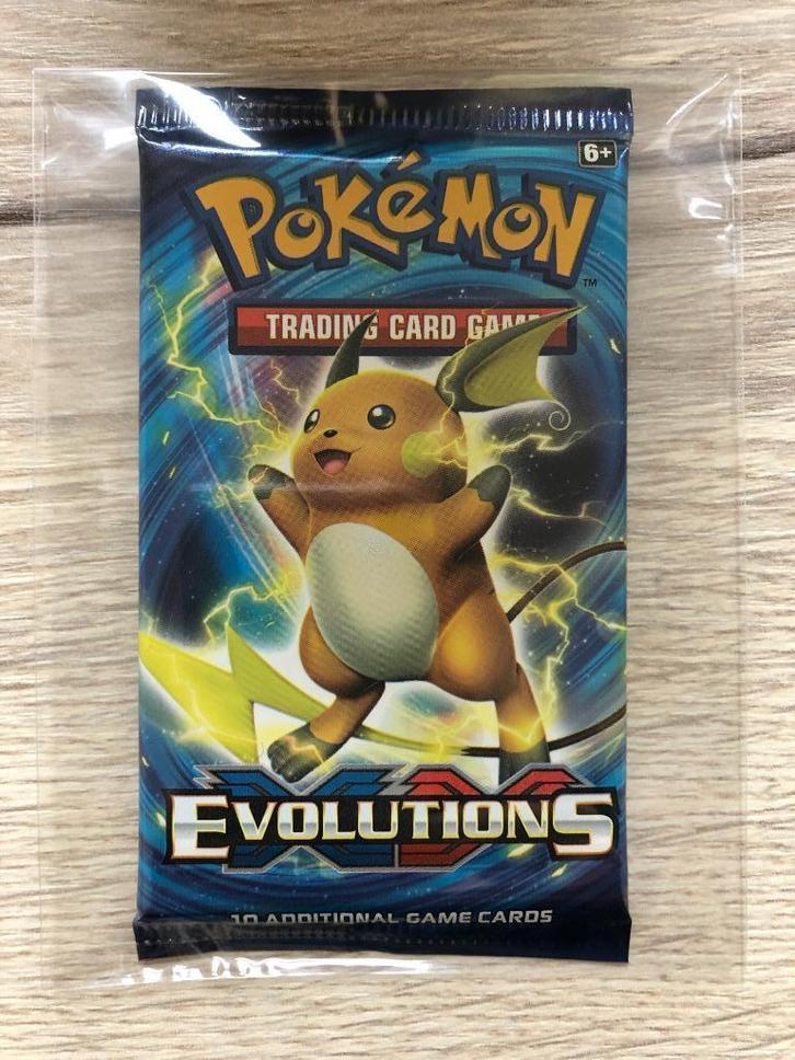 XY Evolutions booster pack Pokemon - Raichu art - sealed!, Hobby en Vrije tijd, Verzamelkaartspellen | Pokémon, Nieuw, Booster