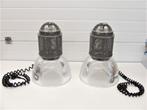 Twee  Lumio industriele lampen met Lexolite kunstof kappen., Enlèvement, Comme neuf, Métal