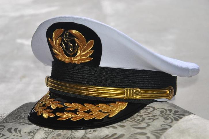 Képi Capitaine Marine Civilian - Marine pet, Verzamelen, Scheepvaart, Nieuw, Overige typen, Motorboot of Zeilboot, Ophalen of Verzenden