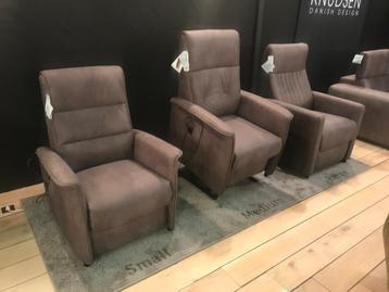 TOPAANBIEDING relaxfauteuil NIEUW echt leder met opstaphulp