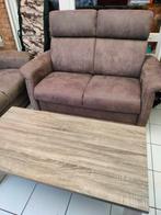 2-zit, 3-zit ,salontafel ,zo goed als nieuw, Huis en Inrichting, Ophalen, Nubuck, klassieke stijl, 150 tot 200 cm, Zo goed als nieuw