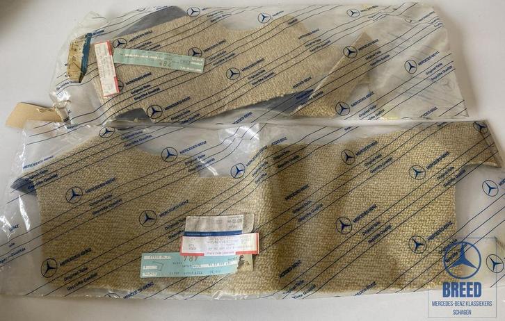 NOS bekleding onder achterbank crème voor Mercedes-Benz W123, Auto-onderdelen, Interieur en Bekleding, Mercedes-Benz, Nieuw, Ophalen of Verzenden
