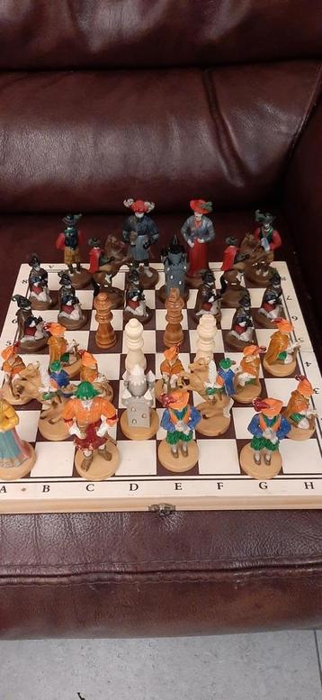 Vintage Folklore Schaakspel, Verzamelen, Ophalen of Verzenden