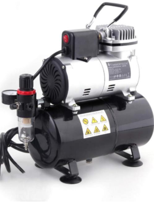 Timbertech ABPST08 Airbrush-compressor, Hobby en Vrije tijd, Modelbouw | Overige, Nieuw, Ophalen of Verzenden
