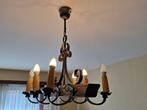 Plafonnier lampe lustre sur poutre 1970, Ophalen of Verzenden, Gebruikt, Hout