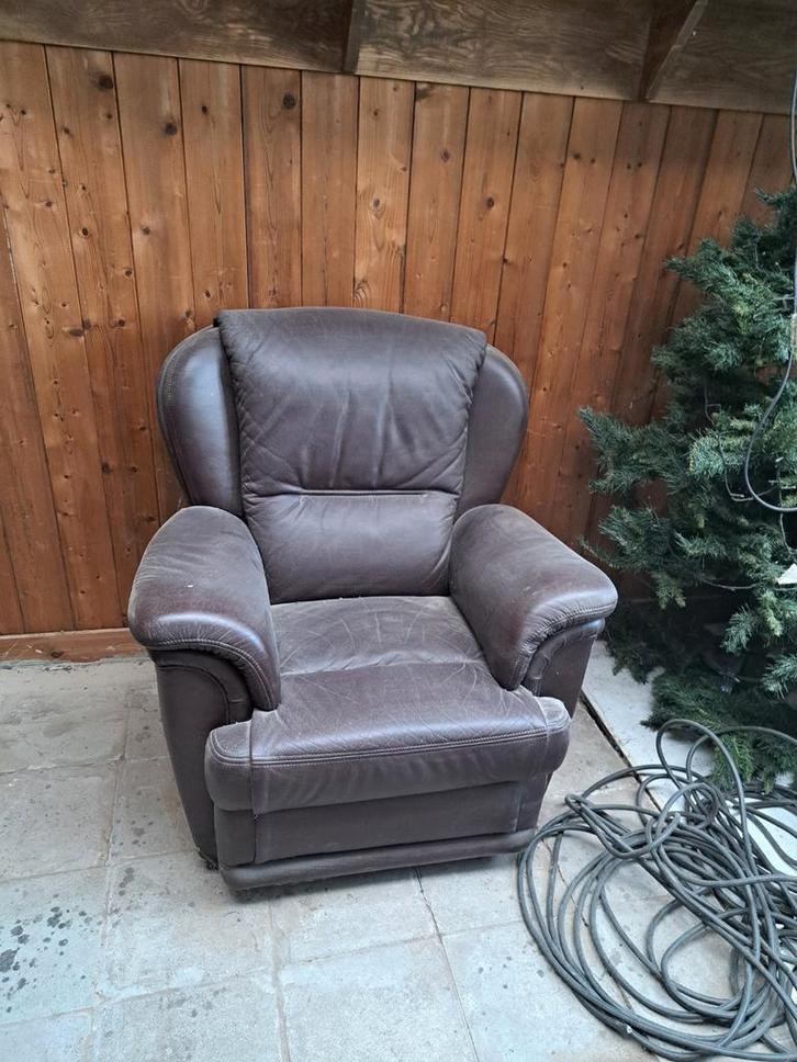 Gratis lederen zetels, Huis en Inrichting, Fauteuils, Ophalen