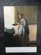 postkaart Johannes Vermeer - Het lezende vrouwtje, Antiek en Kunst, Ophalen of Verzenden