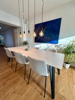 Eettafel juntoo marmerlook, Huis en Inrichting, Tafels | Eettafels, Ophalen, Overige materialen, 200 cm of meer, 50 tot 100 cm