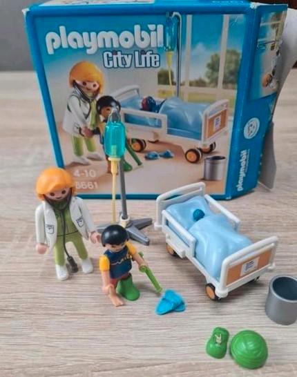 Playmobil ziekenhuis : ziekenhuiskamer ( set nr 6661), Kinderen en Baby's, Speelgoed | Playmobil, Zo goed als nieuw, Ophalen of Verzenden