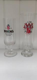 2 BECK's Bier glazen, Verzamelen, Ophalen, Zo goed als nieuw, Bierglas