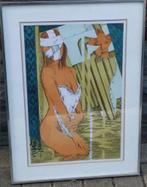 Lithographie signe Paul de cocker 1980, Antiek en Kunst, Ophalen of Verzenden