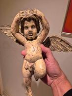 Prachtige antieke houten engel topstaat, Ophalen of Verzenden