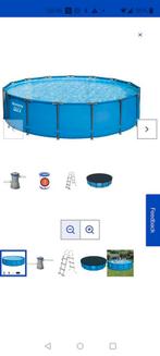 Zwembad Bestway met zandfilter, Tuin en Terras, Zwembaden, Gebruikt, Rond, 300 cm of meer, Opzetzwembad