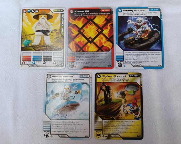 Kaarten Lego Ninjago, Hobby en Vrije tijd, Stickers en Plaatjes, Zo goed als nieuw, Meerdere plaatjes, Ophalen of Verzenden