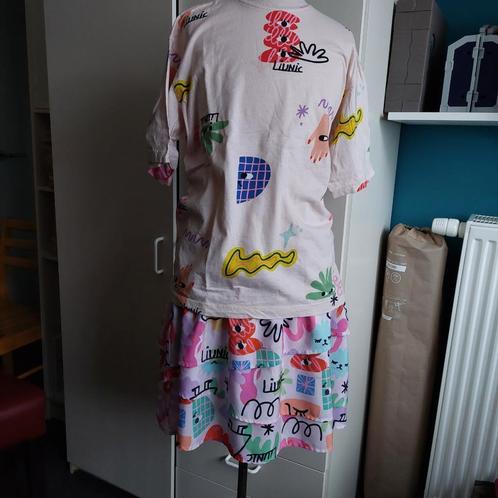 H&M Liunic rokje met gratis t'shirt mt 146/152, Kinderen en Baby's, Kinderkleding | Maat 146, Zo goed als nieuw, Meisje, Jurk of Rok