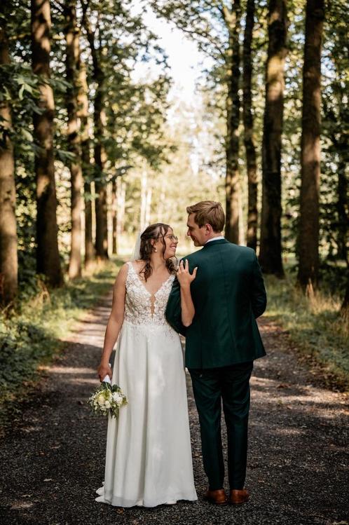 trouw kleed bruid, Kleding | Dames, Trouwkleding en Trouwaccessoires, Zo goed als nieuw, Trouwjurk, Wit, Ophalen