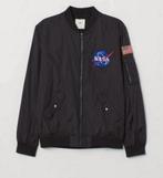 Veste H&M Nasa blouson bomber L vest pilote Space Travel, Enlèvement ou Envoi, Comme neuf, Taille 52/54 (L), Noir