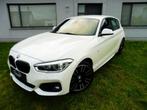 BMW 118i M-Pack Leder/Navi/LED/KeyLess/PDC/Cruise/USB/18"M, 100 kW, 116 g/km, Zwart, Leder