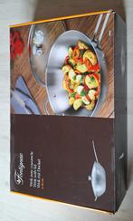Nieuwe Fontignac wokpan met deksel - 30 cm, Overige materialen, Nieuw, Keramische plaat, Ophalen