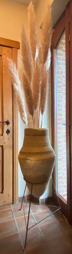 Spaanse vaas in metalen houder (siergras niet inbegrepen!), Enlèvement, Comme neuf