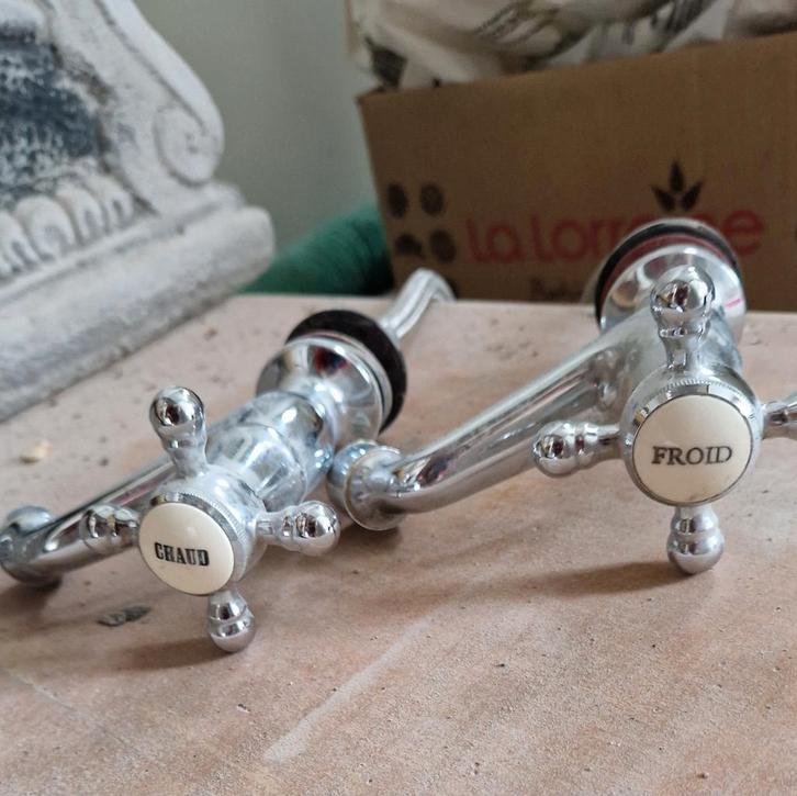Retro lavabo kranen, Doe-het-zelf en Bouw, Overige Doe-Het-Zelf en Bouw, Zo goed als nieuw, Ophalen