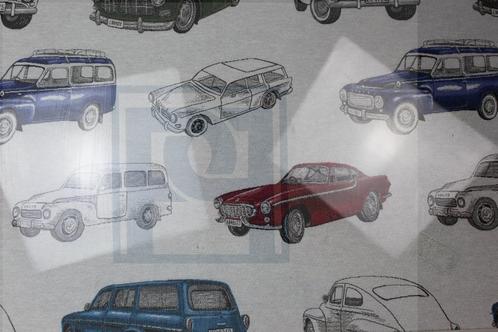 Stof met Volvo auto's motief, Auto-onderdelen, Overige Auto-onderdelen, Nieuw, Ophalen of Verzenden