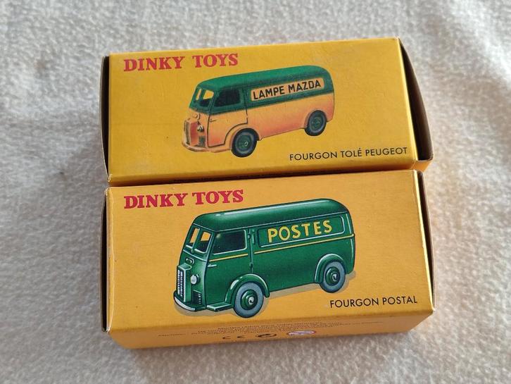 Lot nr. 20 _ Dinky Atlas ( Fourgon Peugeot Cibïe + Mazda ), Hobby en Vrije tijd, Modelauto's | 1:43, Zo goed als nieuw, Bus of Vrachtwagen