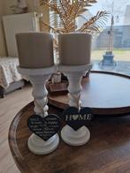 Landelijke kaarsen 2 stuks, Enlèvement ou Envoi, Comme neuf