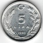Turquie : 5 Lira 1983 KM #949 .2 Réf : 16388, Enlèvement ou Envoi, Autres pays, Monnaie en vrac