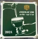 Chimay Plaque émaillée enamel bord Enamel sign, Verzamelen, Biermerken, Ophalen of Verzenden, Nieuw