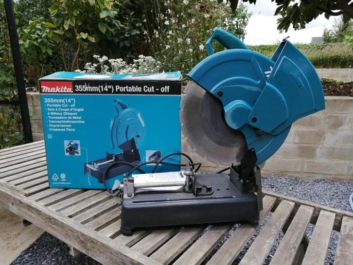 Makita afkortzaag diamantzaag stenenzaag LW1401, Doe-het-zelf en Bouw, Gereedschap | Zaagmachines, Gebruikt, Afkortzaag, 1200 watt of meer