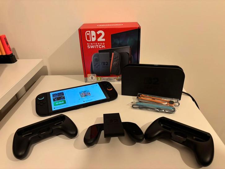 Nintendo Switch 2 + Mario Kart World, Games en Spelcomputers, Spelcomputers | Nintendo Switch, Nieuw, Met 2 controllers, Met games