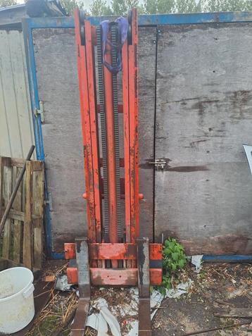 Hefmast duplex 1000kg voor tractor of wiellader freelift, Enlèvement