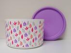 Tupperware™ TupperTop Box « Flowers » 940 ml - paars, Huis en Inrichting, Verzenden, Nieuw, Paars, Bus of Trommel