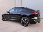 AUDI E-TRON QUATTRO 55 S-LINE SPORTBACK 500HP 4WD BTW RECUP, Auto's, Automaat, Zwart, Leder, Dealer onderhouden