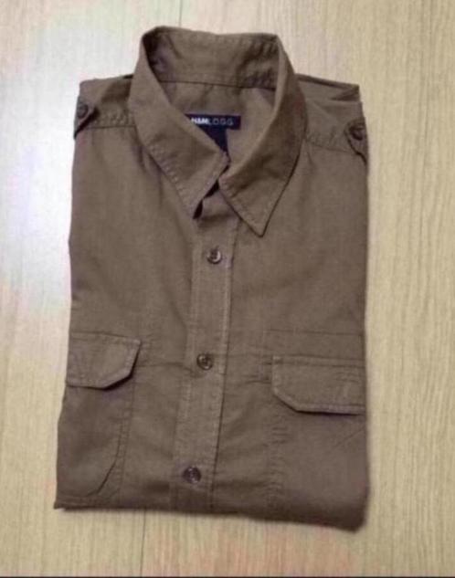 Nieuw! Kakikleurige hemd uit de H& M collectie., Kleding | Dames, Blouses en Tunieken, Nieuw, Maat 36 (S), Overige kleuren, Ophalen of Verzenden