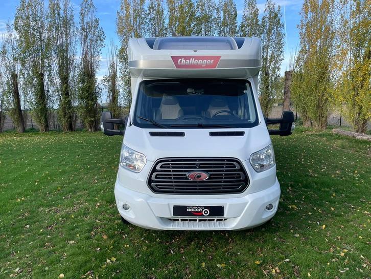 Challenger 278eb Ford/33000km/garage/2017/3slaappltsn/49995€, Caravans en Kamperen, Mobilhomes, Bedrijf, Challenger, Ford, Ringverwarming