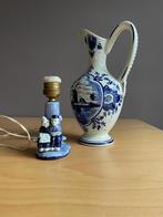 Delfts blauw kannetje & lampvoet, Antiek en Kunst, Antiek | Vazen, Ophalen