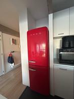 SMEG Rode koelkast met groot vriesvak, Elektronische apparatuur, Ophalen, Gebruikt, 200 liter of meer, 60 cm of meer