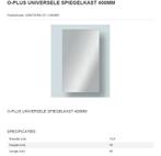 Spiegelkast, Huis en Inrichting, Badkamer | Badkamermeubels, Ophalen, Minder dan 50 cm, Spiegelkast, Nieuw