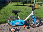Kinderfiets 14" met steunwieltjes, Ophalen, Zijwieltjes, Gebruikt, Decatlon