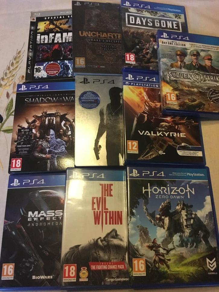 PLAYSTATION 4 + PLAYSTATION 3 GAMES, Games en Spelcomputers, Games | Sony PlayStation 4, Gebruikt, Avontuur en Actie, Vanaf 16 jaar